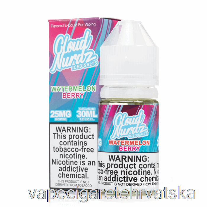 Vape Hrvatska Ledena Lubenica Bobica - Oblak Nurdz Soli - 30ml 50mg